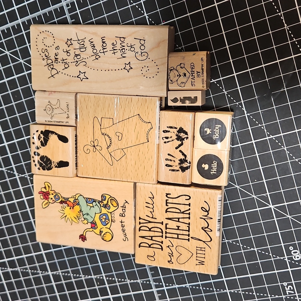Baby Rubber Stamp lot of 11